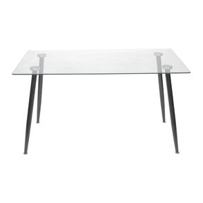 Mesa de Jantar Moderninha em Aco cor Preta 120cm - 51847