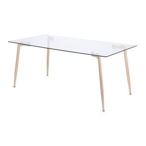 Mesa de Jantar Scandinavian em Aco cor Mel 140cm - 51860