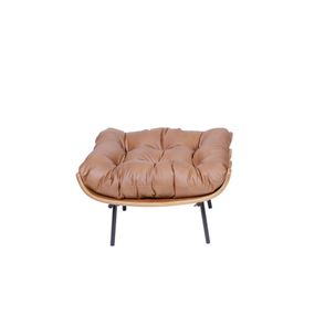 Pufe Costela Courissimo Caramelo Base de Ferro - 51919