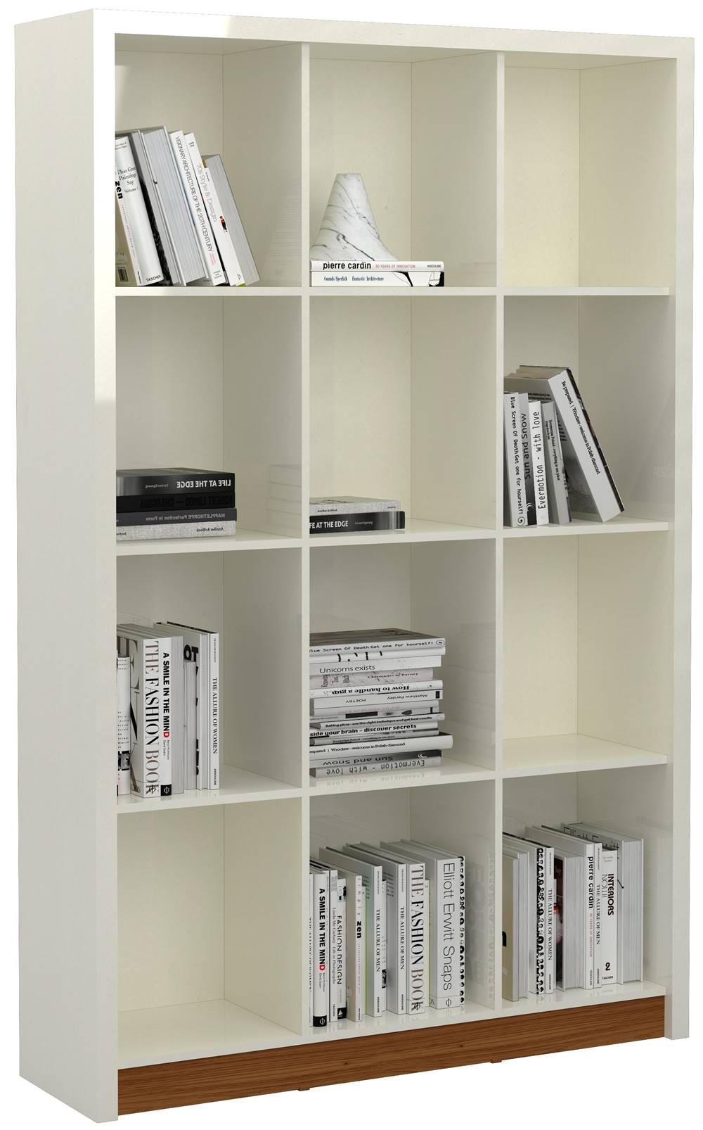 Armario-de-Escritorio-Viena-120-MT-com-Nicho-cor-Off-White-com-Freijo---52352-DECORADO