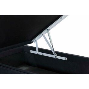 Base de Cama Box Bau Physical Camurca Preto Solteiro 88 cm (LARG) - 52552