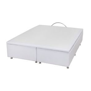 Base de Cama Box Bau Physical Corino Branco Queen 158 cm (LARG) - 52584