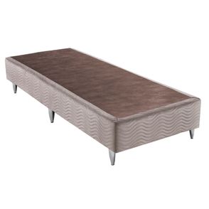 Base de Cama Box Light Camurca Bege Solteiro 78 cm (LARG) - 52649