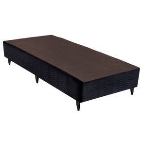 Base de Cama Box Light Camurca Preto Solteirao 108 cm (LARG) - 52661