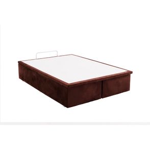 Base de Cama Box Bau Light Courino Marrom Queen 158 cm (LARG) - 52685