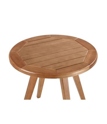 Mesa Lateral Oslo Estrutura Madeira Mel - 52631