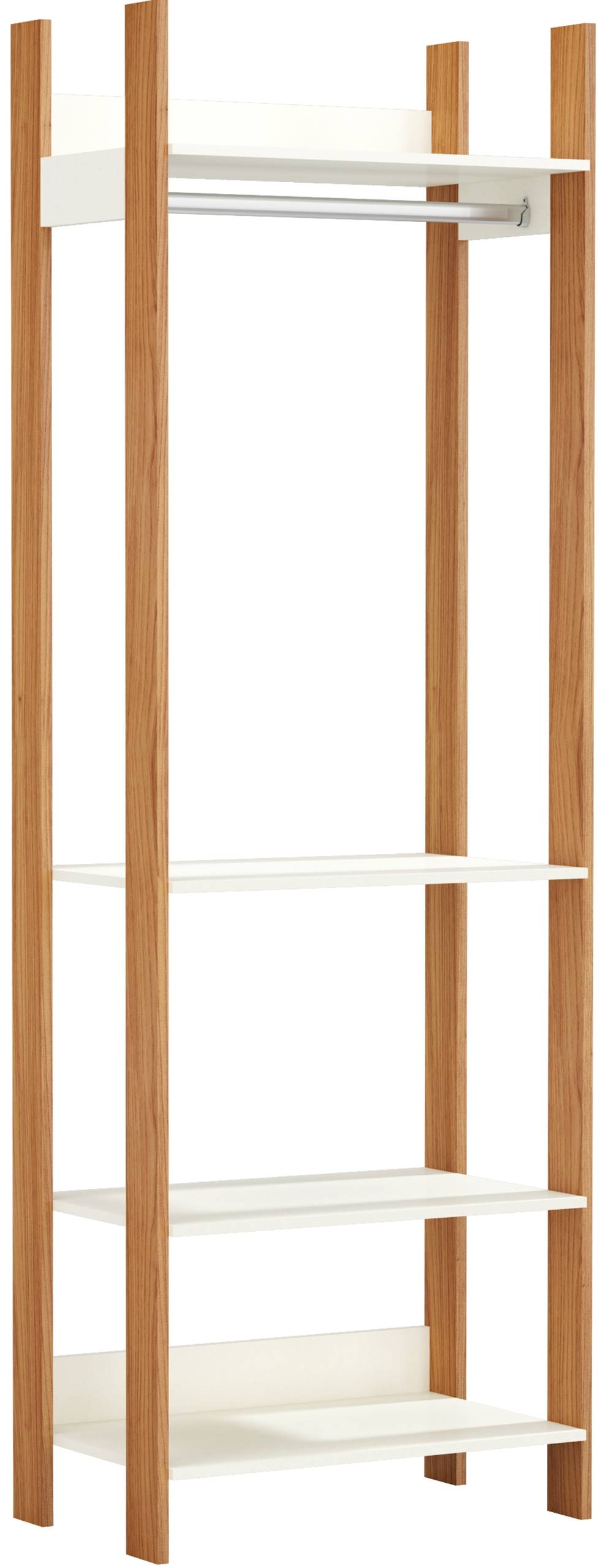 Closet-1-Torre-Olimpo-74-cm--LARG--Off-White-Brilho-com-Freijo-Fosco---52860