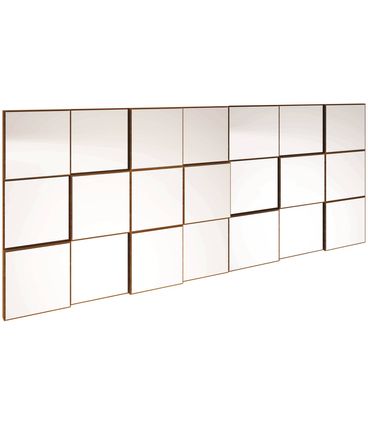 Quadro Espelho Block Extra Grande 1,75 MT (LARG) cor Freijo - 39580