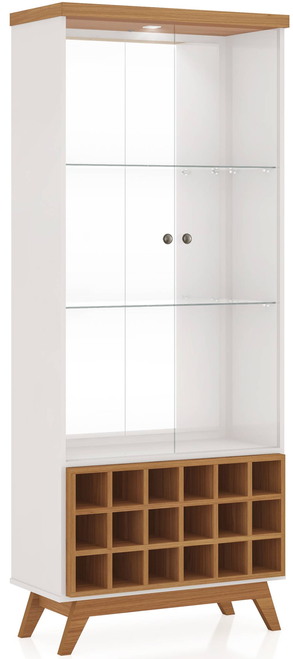 Cristaleira-Adega-Uruguai-Alta-com-Led-cor-Off-White-com-Freijo---47487