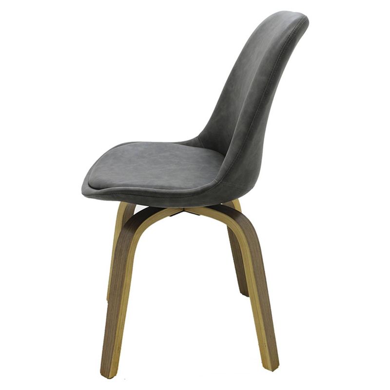 CadeiraLisEamesRevestidaPUCinzaBaseMadeiraMescla53303