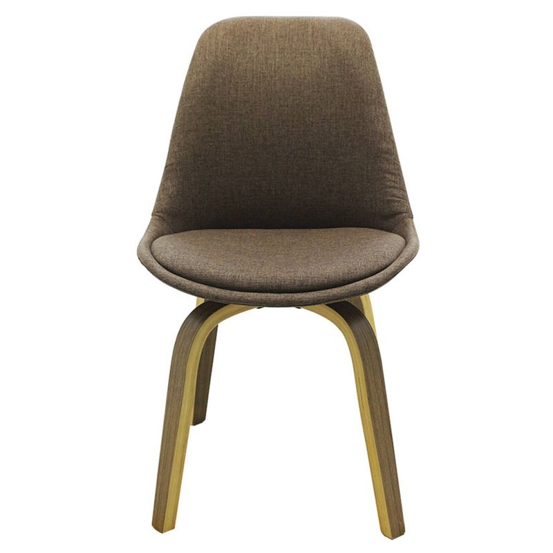 CadeiraLisEamesRevestidaTecidoMarromBaseMadeiraMescla53304