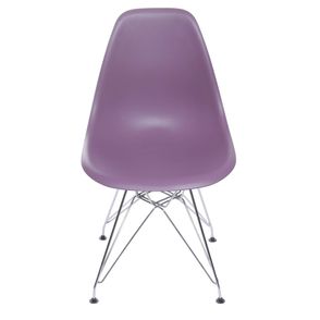 Cadeira Eames Polipropileno Roxa Base Cromada - 53425