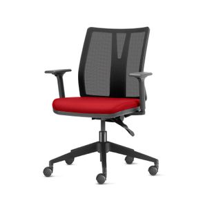 Cadeira Addit Assento Crepe Vinho com Base Piramidal em Nylon - 54108
