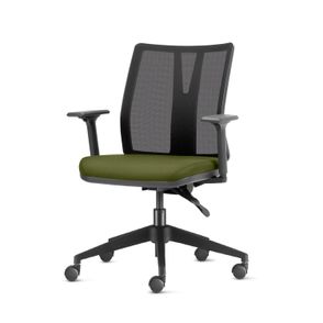 Cadeira Addit Assento Crepe Verde Salvia com Base Piramidal em Nylon - 54111