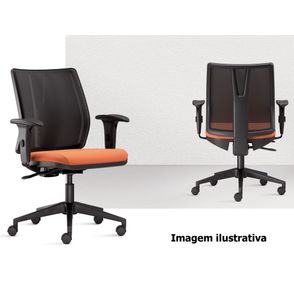 Cadeira Addit Assento Crepe Azul Marinho com Base Piramidal em Nylon - 54113