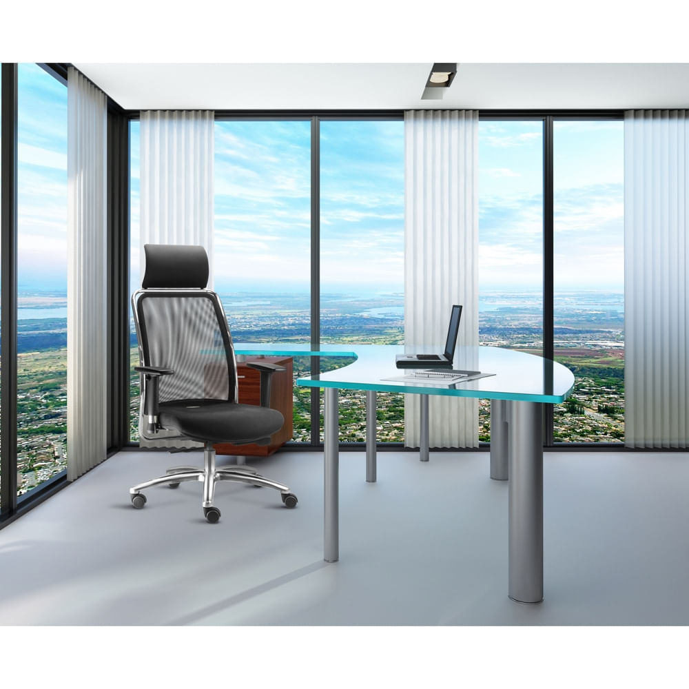 Cadeira-Soul-Presidente-com-Encosto-de-Cabeca-Assento-Crepe-Preto-Base-Metalica-com-Capa---54224