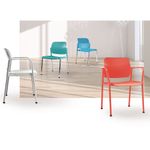 CadeiraLeafcomBracosBaseRodizioPreta54261