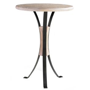 Mesa Bistro West cor Driftwood Base Aco Grafite 70cm - 54350