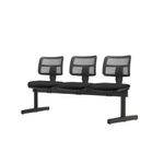 LongarinaZipTelacom3LugaresAssentoCourinoPretoBaseMetalica54444