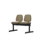 LongarinaJob2LugaresAssentoCourinoMarromClaroBaseMetalicaPreta54503