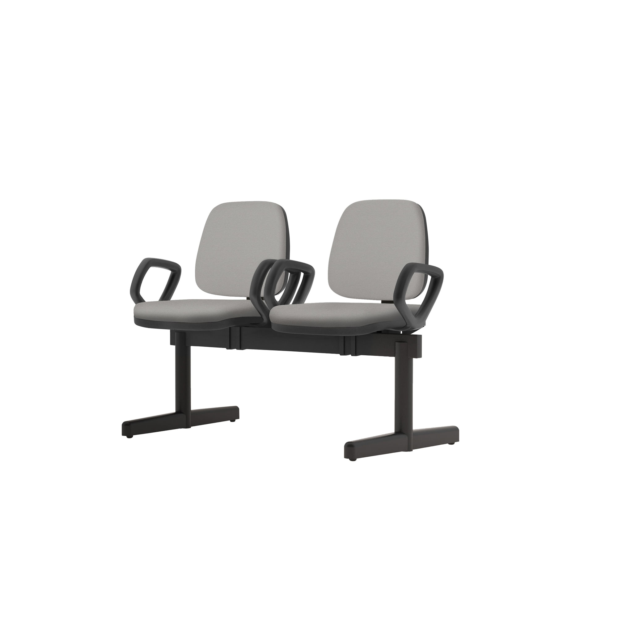 Longarina-Job-com-Bracos-2-Lugares-Assento-Courino-Cinza-Claro-Base-Metalica-Preta---54520
