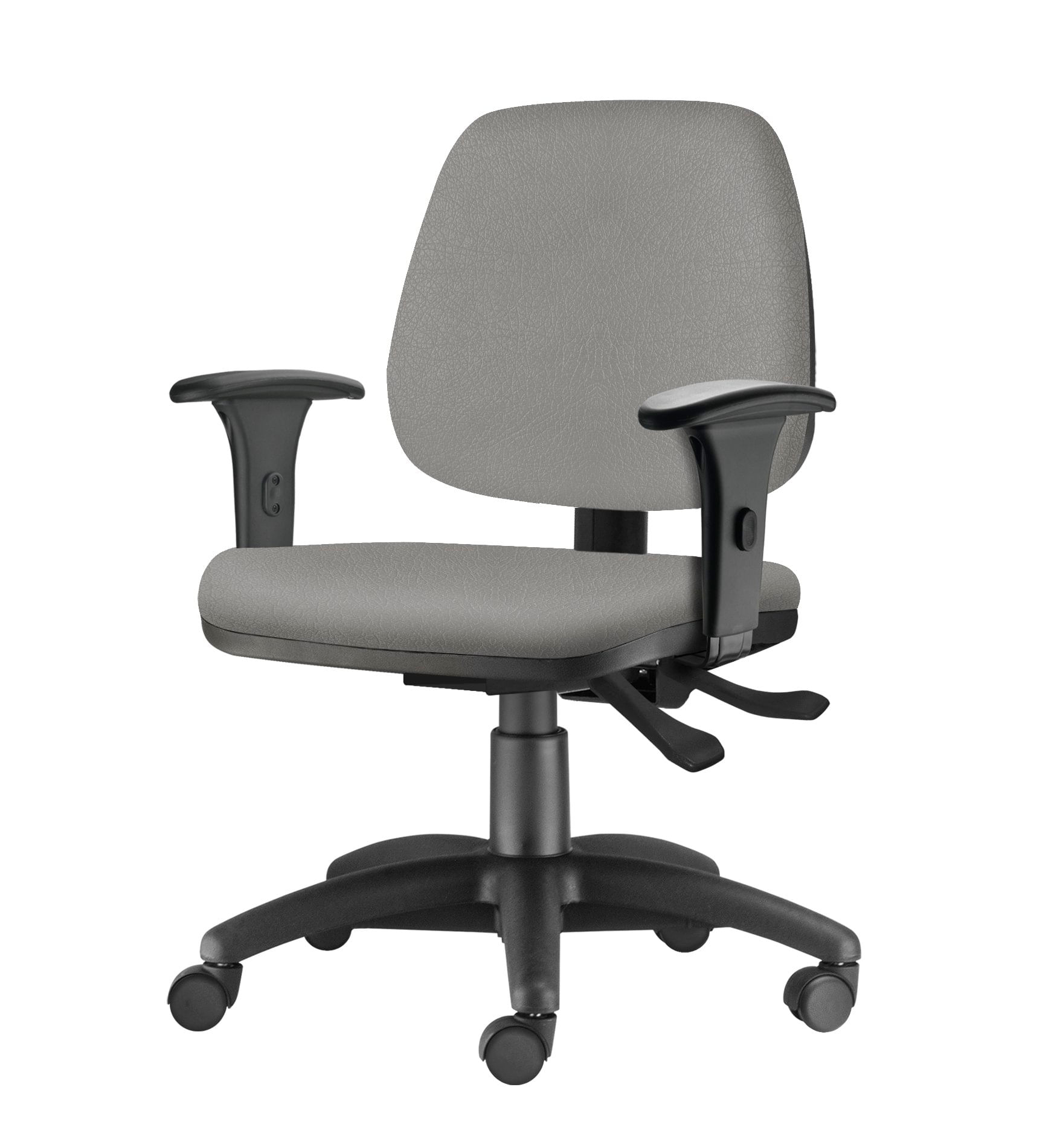 Cadeira-Job-com-Bracos-Semi-Curvados-Assento-Crepe-Cinza-Claro-Base-Nylon-Arcada---54629
