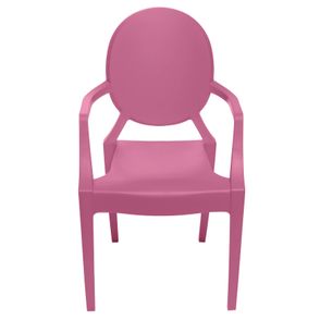 Cadeira Louis Ghost INFANTIL com Braco cor Rosa - 52521