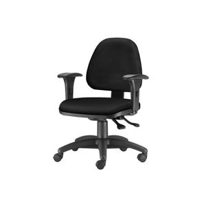 Cadeira Sky com Bracos Assento Crepe Preto Base Nylon Arcada - 54799
