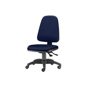 Cadeira Sky Presidente com Bracos Assento Crepe Azul Escuro Base Nylon Arcada - 54805