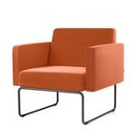 PoltronaPixAssentoCrepeLaranjaBaseAcoPreto55038