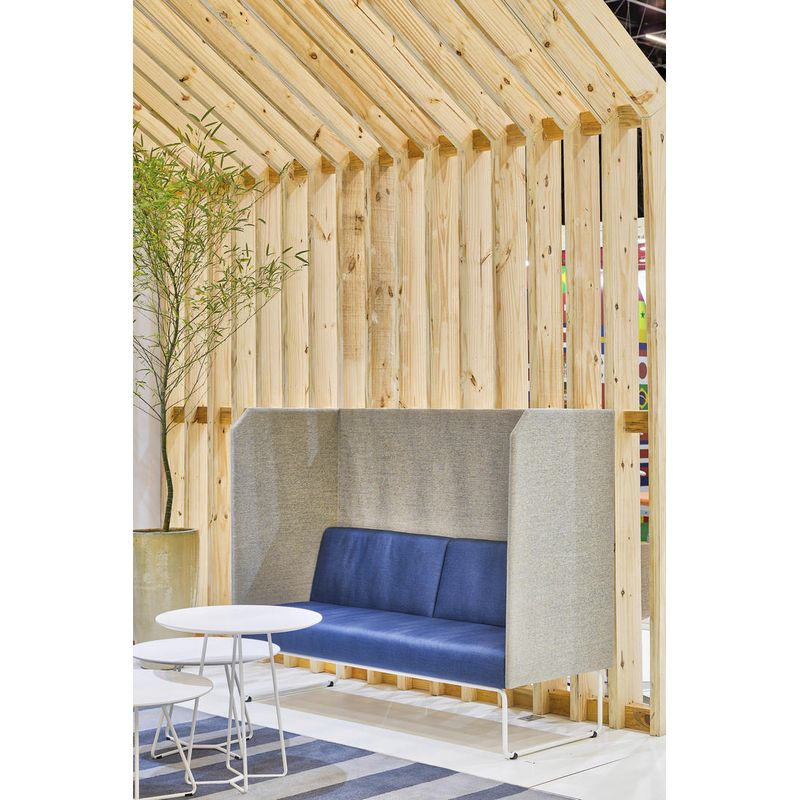 SofaPrivativoPixcomDivisoriaeAssentoMesclaVermelhoBaseAcoPreto55087