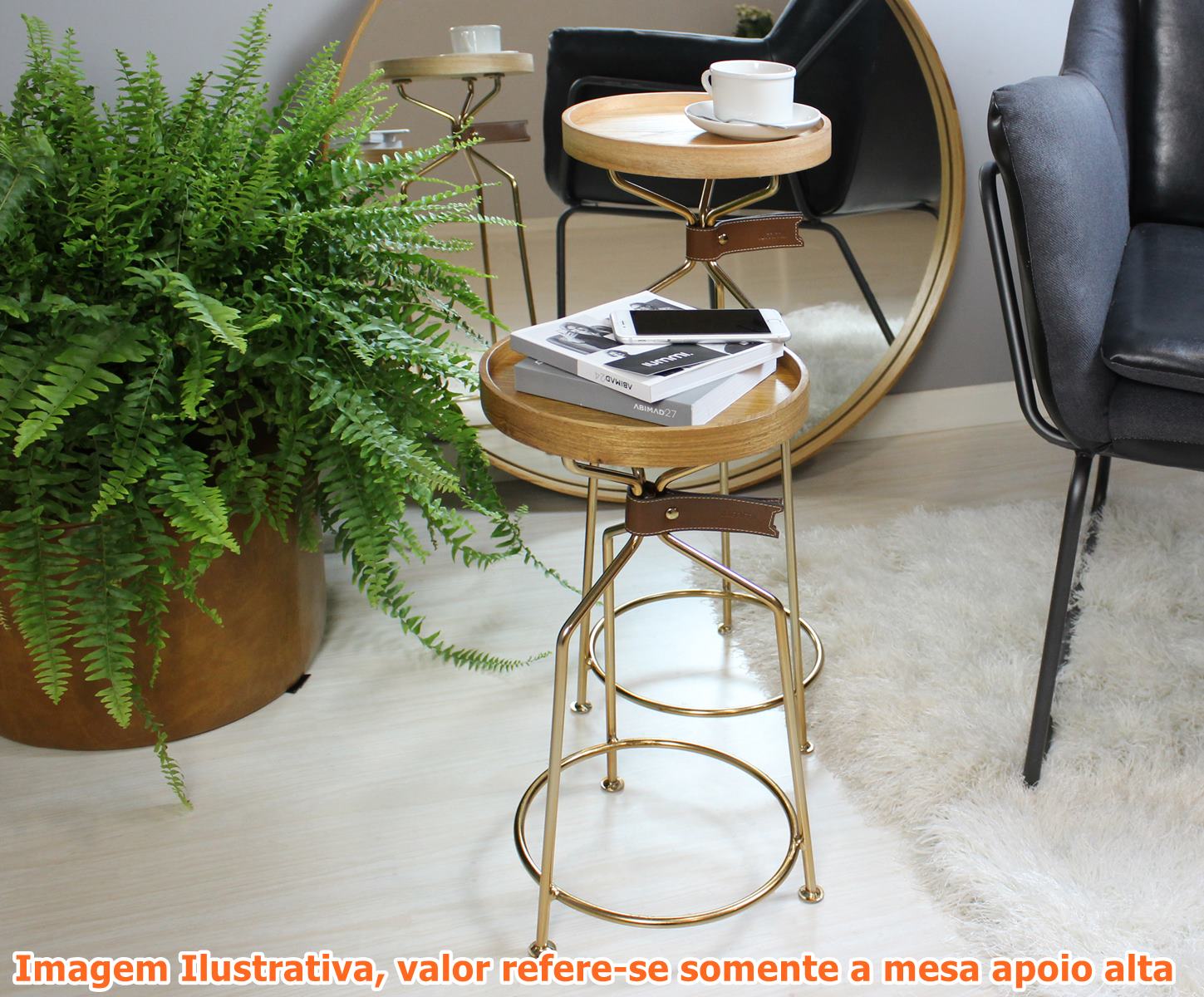 Mesa-Apoio-Tag-Alta-Tampo-Nogueira-com-Base-Dourada-27-cm--LARG----55116