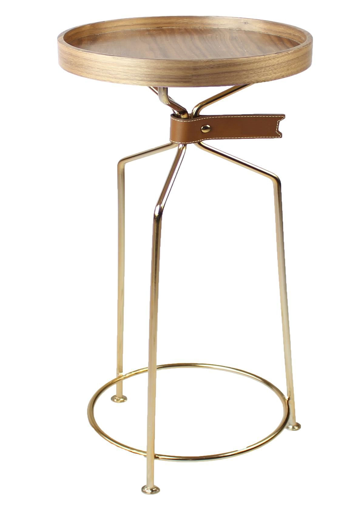 Mesa-Apoio-Tag-Baixa-Tampo-Nogueira-com-Base-Dourada-27-cm--LARG----55126
