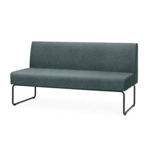 Sofa Pix Assento Mescla Verde Base Aco Preto - 55119