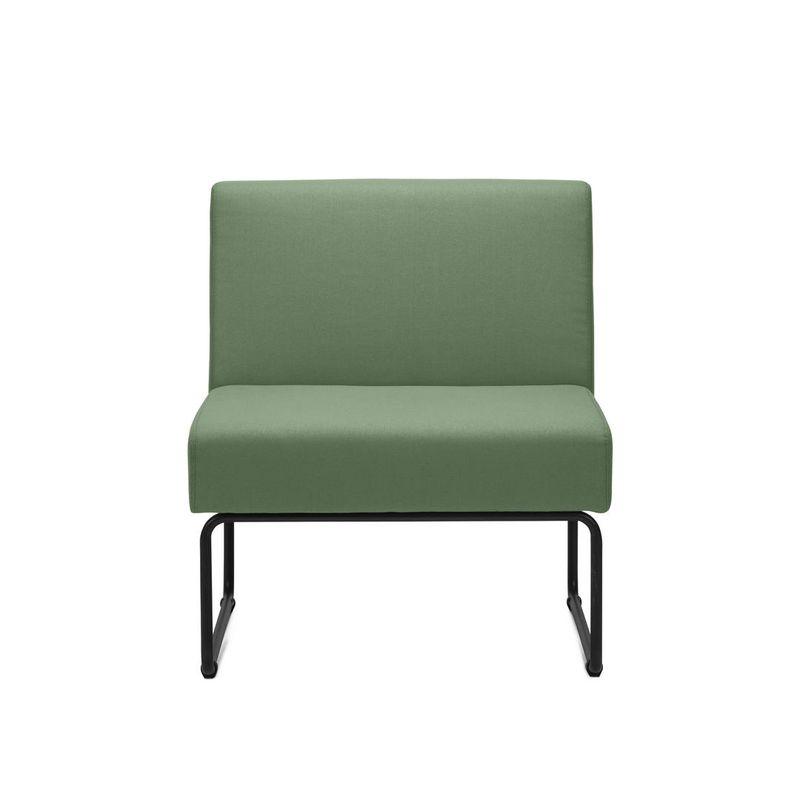 PoltronaModularPixAssentoCrepeVerdeEscuroBaseAcoPreto55297