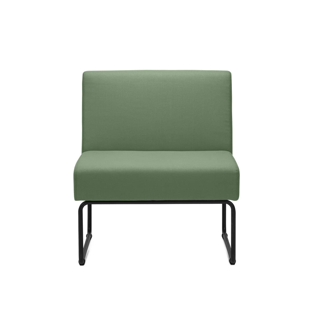 Poltrona-Modular-Pix-Assento-Crepe-Verde-Escuro-Base-Aco-Preto---55297