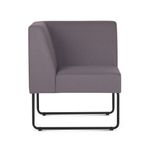 PoltronaModularPixcomBracoIndividualAssentoCrepeCinzaEscuroBaseAcoPreto55339