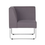 PoltronaModularPixcomBracoIndividualAssentoCrepeCinzaEscuroBaseAcoBranco55341