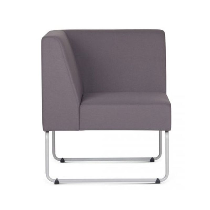 PoltronaModularPixcomBracoIndividualAssentoCrepeCinzaEscuroBaseAcoBranco55341