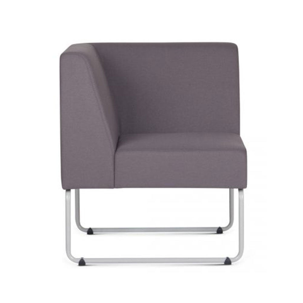 Poltrona-Modular-Pix-com-Braco-Individual-Assento-Courino-Cinza-Escuro-Base-Aco-Branco---55342