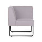 PoltronaModularPixcomBracoIndividualAssentoCourinoCinzaClaroBaseAcoPreto55333