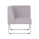 PoltronaModularPixcomBracoIndividualAssentoCourinoCinzaClaroBaseAcoBranco55334