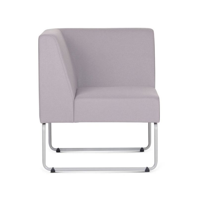 PoltronaModularPixcomBracoIndividualAssentoCourinoCinzaClaroBaseAcoBranco55334