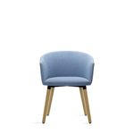 PoltronaPixAssentoMesclaAzulBaseFixaemMadeira55349