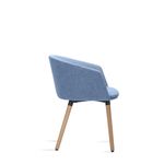 PoltronaPixAssentoMesclaAzulBaseFixaemMadeira55349