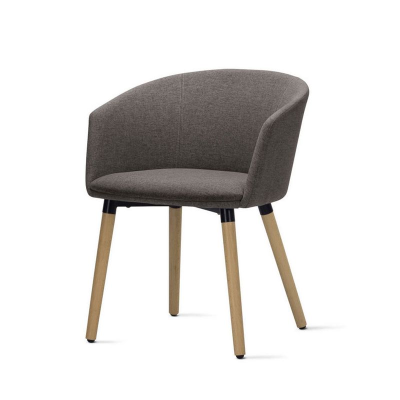 PoltronaPixAssentoMesclaCinzaBaseFixaemMadeira55350