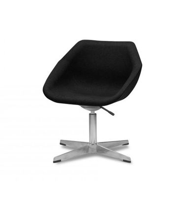 Poltrona Giratoria Neo Assento La Havoc Preto Base Fixa Cromada - 55400