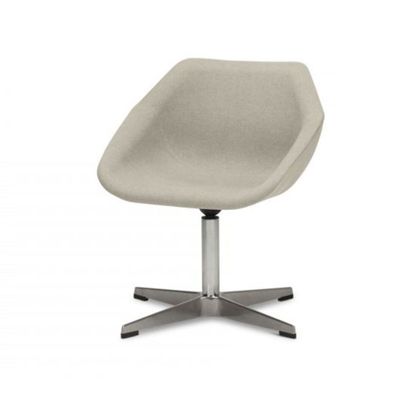 PoltronaGiratoriaNeoAssentoQuakerCinzaClaroBaseFixaCromada55398