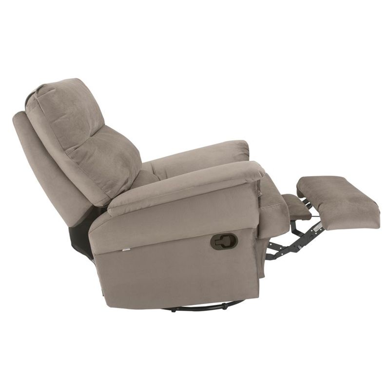 PoltronaReclinavelCapriMH1217comMassageadoremVeludoCinza55586