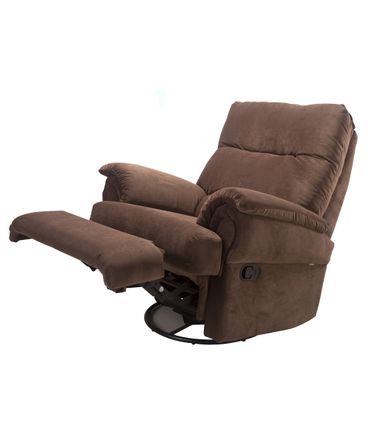 Poltrona Reclinavel Capri MH 1217 em Veludo Marrom - 55580